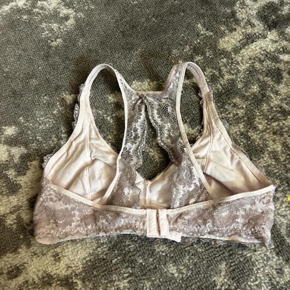 Felina Pink and Gray Lace Bralette Medium - Picture 2 of 4